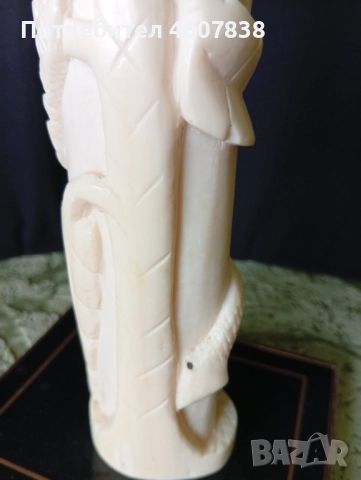 Ваза слонова кост 17 см, снимка 5 - Декорация за дома - 52548046