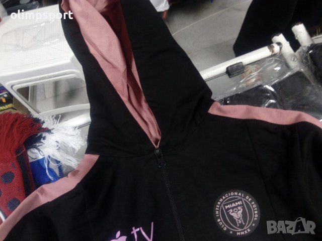 детски спортен екип маями меси нов материя памук ликра джобове, качулка за дете с ръст 140-152см, снимка 2 - Детски комплекти - 41951579