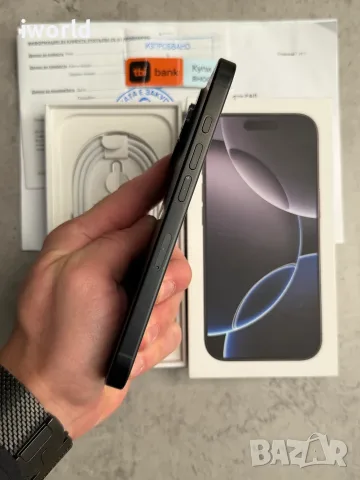 КАТО НОВ❗️24м Гар.❗️iPhone 16 Pro❗️ Лизинг от 24€/мес ❗️Black Titanium❗️ 128GB, снимка 5 - Apple iPhone - 56270803