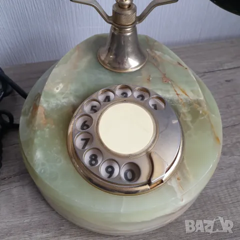 Стар винтидж арт старинен античен телефон, снимка 2 - Антикварни и старинни предмети - 49689315