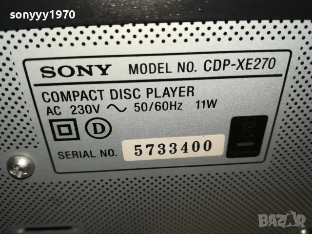 SONY CD PLAYER OPTICAL OUT-ВНОС SWISS 2704250840LNWC, снимка 3 - CD дискове - 50051023