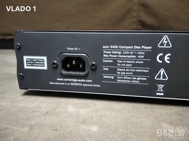 Cambridge Audio azur 340C CD player ЦД плеър, снимка 6 - Ресийвъри, усилватели, смесителни пултове - 47587371