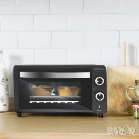 Мини фурна Cecotec - Bake'n Toast 450, 1000W, 10L, Черна, снимка 2 - Печки, фурни - 39918315