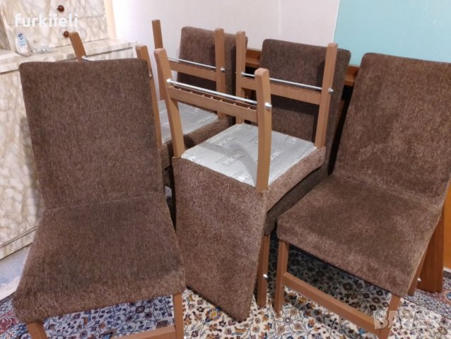 6 тапицирани стола, снимка 4 - Столове - 41495102