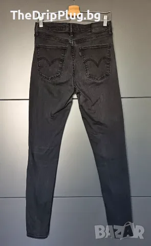 Дамски дънки Levi's mile high super skinny размер 30 в черно , снимка 2 - Дънки - 55768234