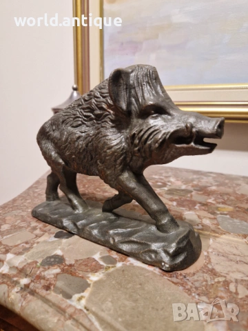 Уникална антикварна метална фигура чугун , снимка 7 - Антикварни и старинни предмети - 53815639