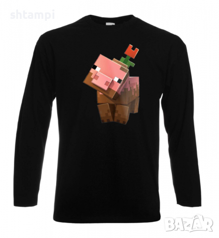 Мъжка тениска Flower Pig,Minecraft,Игра,Забавление,подарък,Изненада,Рожден Ден., снимка 9 - Тениски - 36494891