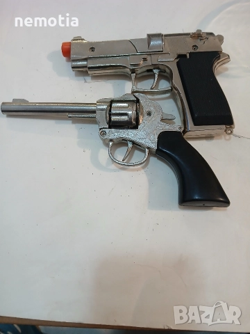 стари метални пистолети играчки, снимка 4 - Колекции - 52676305