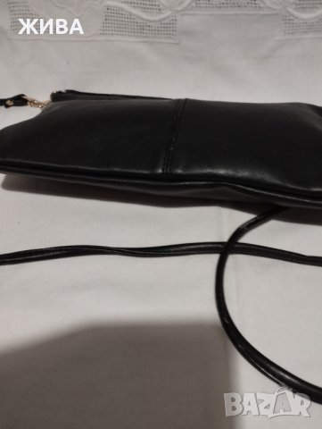 ЕСТЕСТВЕНА КОЖА с косъм - черна, дамска чанта през рамо, снимка 5 - Чанти - 41682773