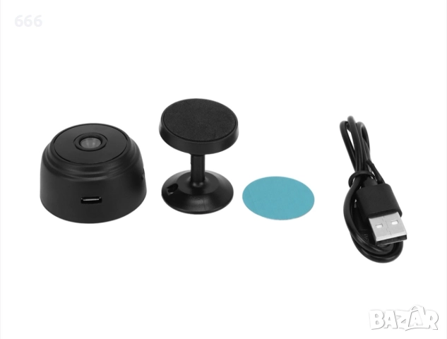 Камера Mini 1080P HD с магнитна стойка, 62гр, WiFi свързаност, снимка 6 - Друга електроника - 52656091