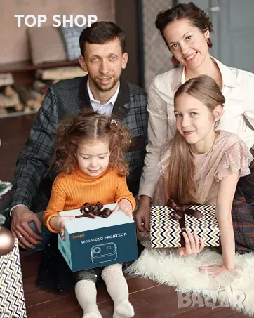 Висококачествен Проектор Jimveo 1080p Full HD  WiFi 6 и Bluetooth 5.2 Преносим проектор, снимка 13 - Плейъри, домашно кино, прожектори - 49049650