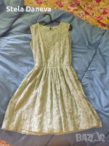 Удобна къса бледозелена рокля pull&bear, снимка 1
