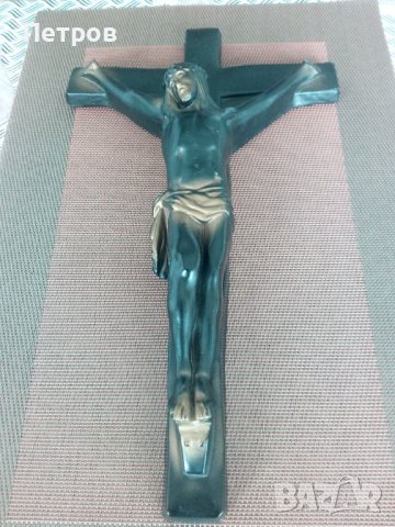 Предлагам старо разпятие .Керамика., снимка 2 - Антикварни и старинни предмети - 40479087