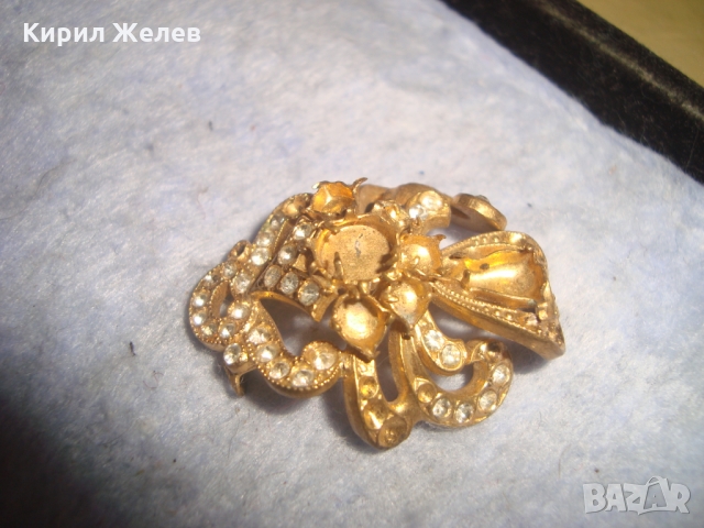 2 СТАРИ БРОНЗОВИ ПОЗЛАТЕНИ БИЖУТА БРОШКИ НАКИТИ РЪЧНА ИЗРАБОТКА - за КОЛЕКЦИЯ 23738, снимка 8 - Антикварни и старинни предмети - 36095042