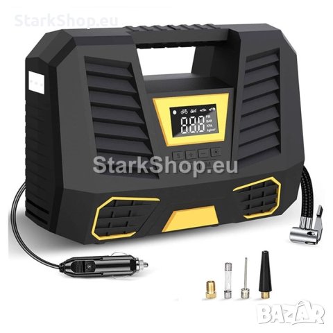  Дигитален компресор за гуми с фенер, снимка 4 - Друга електроника - 41625871