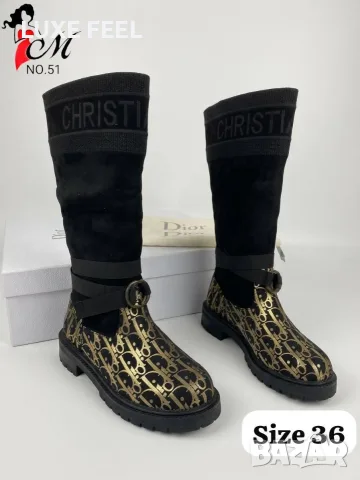 Prada ✨Dior ✨ Louis Vuitton ✨36н.✨Дамски Ботуши , снимка 3 - Дамски ботуши - 56313418