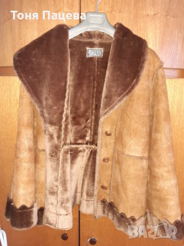 Кокетно кожено палто, снимка 3 - Палта, манта - 34762135