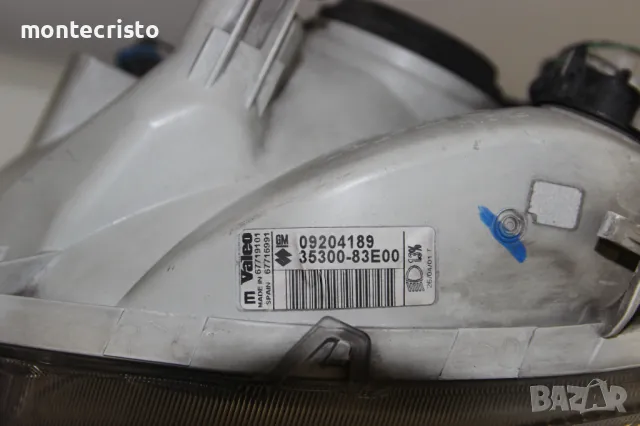 Ляв фар Opel Agila (2000-2003г.) ✔️Valeo 3532183 / 4705677 / 35300-83E00 / 3530083E00 Опел Агила, снимка 5 - Части - 49284633