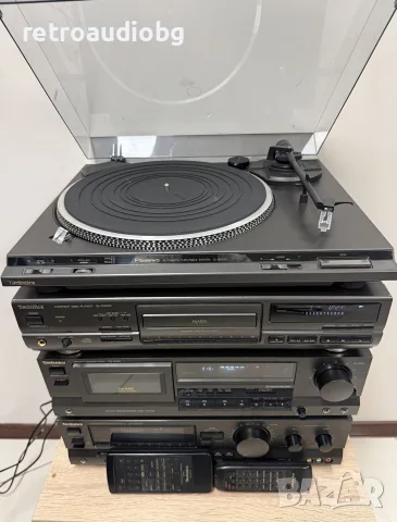 🔊Ретро аудио сет TECHNICS - ресийвър с дистанционно, CD плеър с дистанционно, дек и грамофон🔈, снимка 3 - Аудиосистеми - 56137008