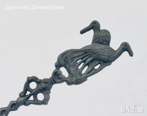 Комплект от 6 броя декоративни лъжици от калай, снимка 9 - Колекции - 55738490
