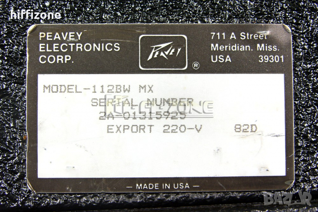 Лампово кубе Peavey 112bw mx vtx series, снимка 13 - Тонколони - 36135527