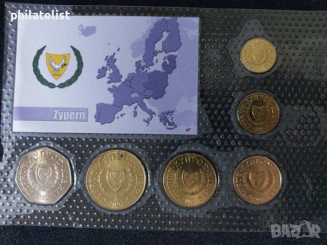 Комплектен сет - Кипър 1998-2002 , 6 монети , снимка 2 - Нумизматика и бонистика - 44405948