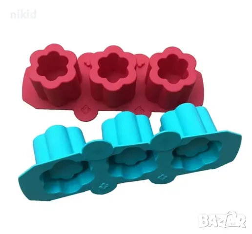 3 бр цвете кашпи кашпа калъп свещ саксия чаша шоколад глина силиконов молд форма калъп, снимка 3 - Форми - 50075967