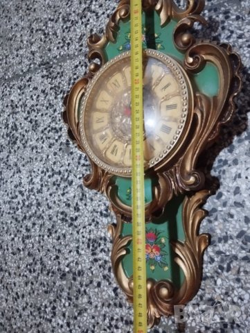 Стенен часовник в бароков стил, снимка 6 - Стенни часовници - 44355701