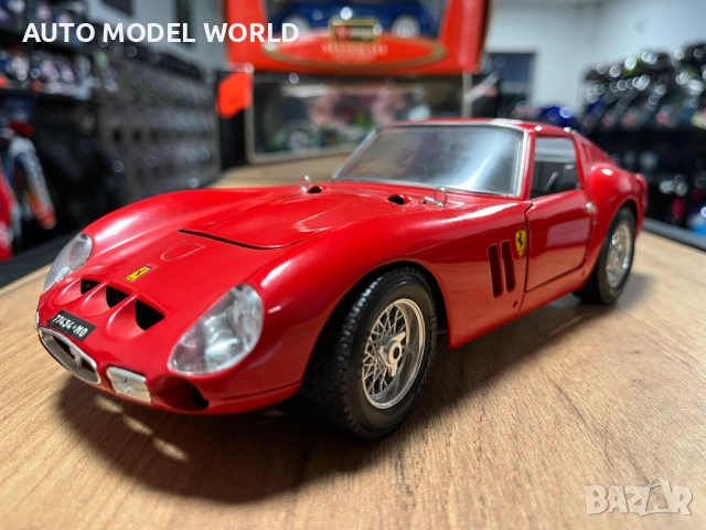 BBURAGO метална колекционерска количка модел FERARRI 250 GTO 1962г.