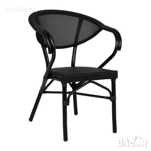 Стол трапезен градински Costa HM5025 Черен, снимка 1 - Столове - 44276225