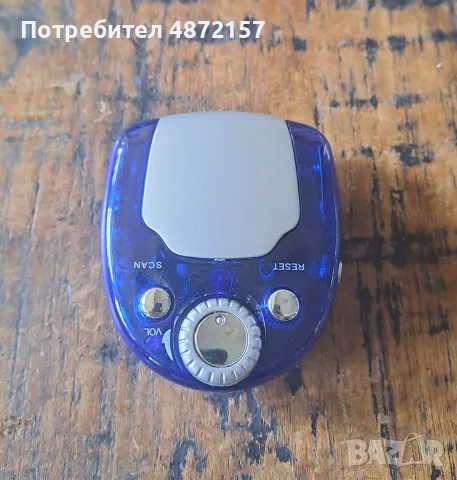радио малко тъмно синьо със слушалки внос от Италия, снимка 2 - Радиокасетофони, транзистори - 55736954