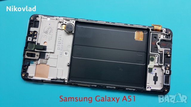Дисплей с рамка Samsung Galaxy A51, снимка 1 - Резервни части за телефони - 34605745