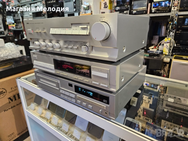Страхотна аудиосистема YAMAHA В отлично техническо и визуално състояние. Усилвател Yamaha AX-500 + т, снимка 7 - Аудиосистеми - 41640034