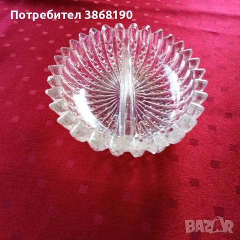 Стъклен съд за ядки, снимка 5 - Прибори за хранене, готвене и сервиране - 53654346