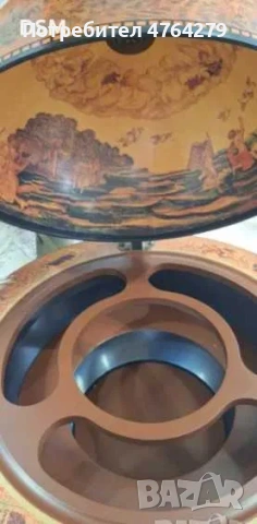 Нов Мини Бар Глобус - Светъл - Поставка за Бутилки - Подарък - Юбилей!, снимка 4 - Маси - 53855074