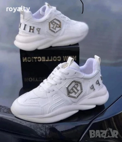 Philipp Plein Бели Дамски Маратонки 