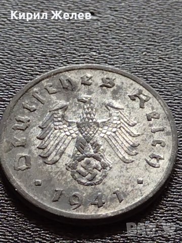 Две монети 1 райхспфенинг 1938г. / 1 райхспфенинг 1941г. Трети райх с СВАСТИКА редки 17385, снимка 13 - Нумизматика и бонистика - 40650393