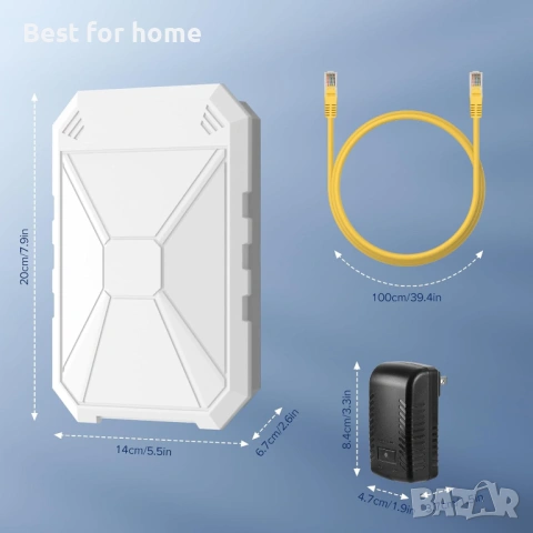 N300 Мощен външен WiFi рутер, външен Wifi разширител, WiFi усилвател с 4 вградени антени, снимка 8 - Ресийвъри, усилватели, смесителни пултове - 53470736