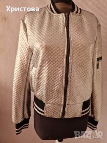 Преходно яке в сребристо с черно - 19,00лв., снимка 3 - Якета - 42629372