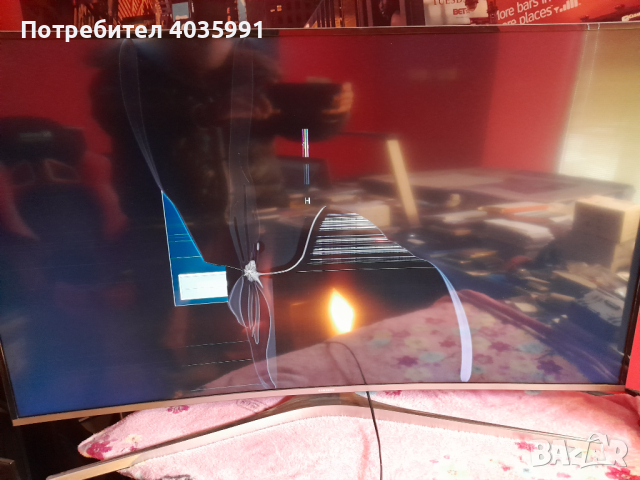 Samsung UE49KU6672U със счупен дисплей, снимка 1 - Части и Платки - 44840505
