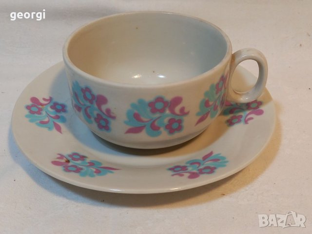 Чаши стар български порцелан, снимка 4 - Антикварни и старинни предмети - 38707879