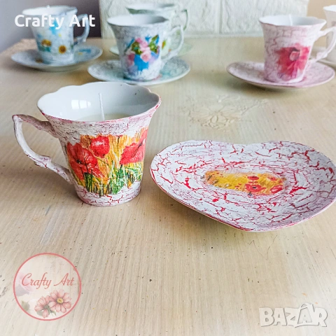 Ароматна соева свещ в чаша, снимка 3 - Декорация за дома - 53499752