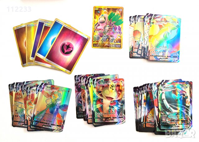 60 Pokemon карти Покемон, снимка 2 - Други - 39846488