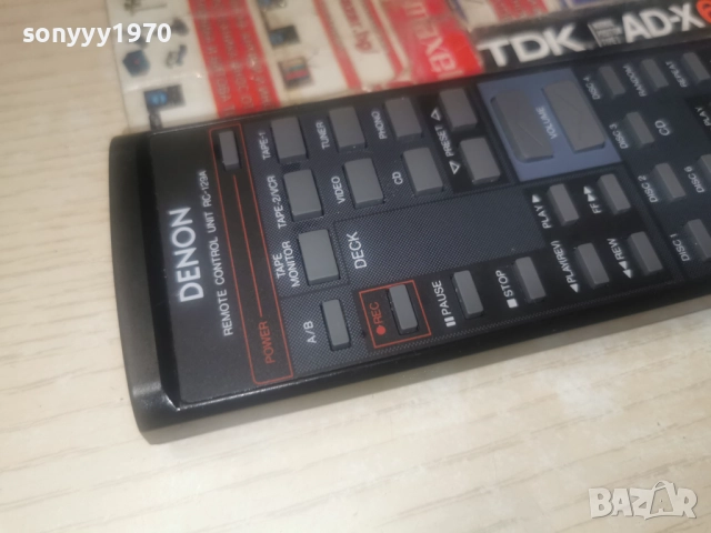 DENON RC-129A AUDIO REMOTE-ВНОС SWISS 2512251847, снимка 2 - Ресийвъри, усилватели, смесителни пултове - 52899082