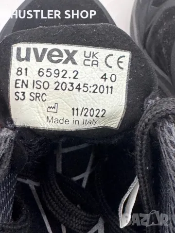 Работни обувки с метално бомбе UVEX.Номер 40, снимка 7 - Други - 48247270
