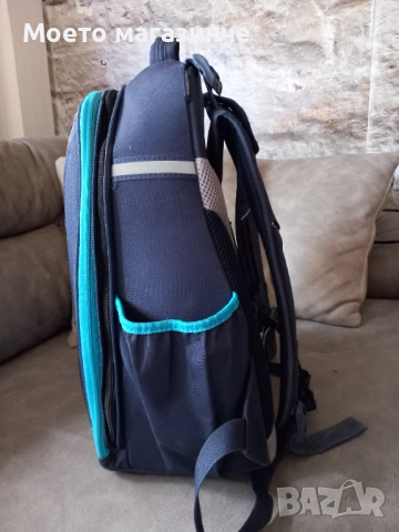 Ученическа раница за момче Herlitz be.bag, 18 л. - с твърд гръб и стабилно дъно, снимка 3 - Раници - 52154489