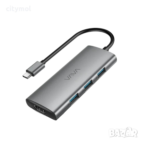 VAVA 7-в-1 USB C хъб с 4K 60Hz HDMI, 3xUSB 3.0, USB C - PD,Micro SD и SD четец на карти
