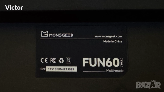 MONSGEEK Akko FUN60 Max безжична механична hall effect клавиатура, снимка 3 - Клавиатури и мишки - 52544197