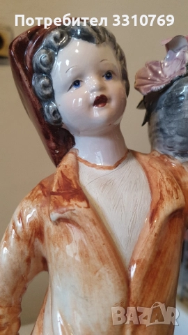 Рядка находка-голяма италиянска порцеланова статуетка , снимка 6 - Статуетки - 51829627