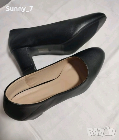 Нови кожени обувки на ток номер 33, снимка 8 - Дамски обувки на ток - 52394206
